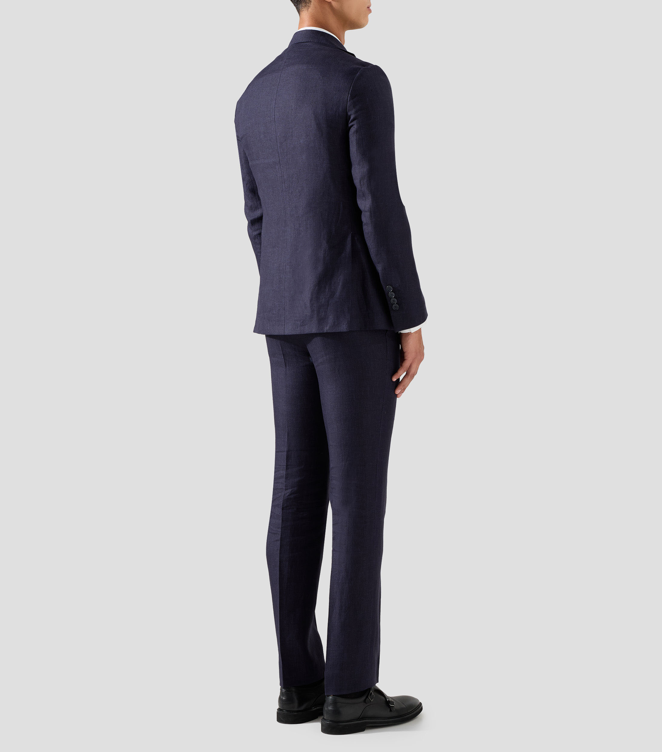 Traje de Corte Regular Jaspeado Hombre
